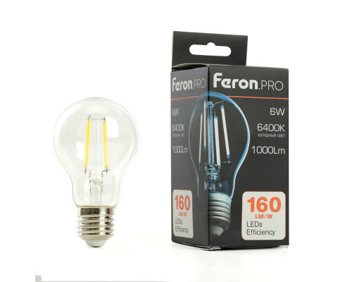 Лампа светодиодная Feron.PRO LB-1106 Шар E27 1000LM 6W 175-265V 6400K 48891 Лампа светодиодная Feron.PRO LB-1106 Шар E27 1000LM 6W 175-265V 6400K 48891