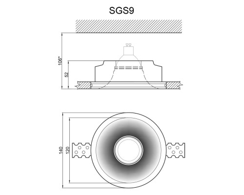 Встраиваемый светильник Artpole SGS9 Встраиваемый светильник Artpole SGS9