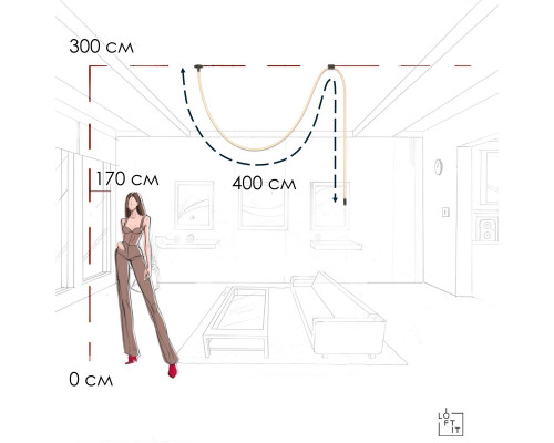 Потолочный светильник LOFT IT Thread 10388A Black