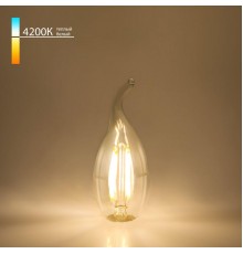 Лампа светодиодная филаментная Elektrostandard E14 7W 4200K прозрачная a049139