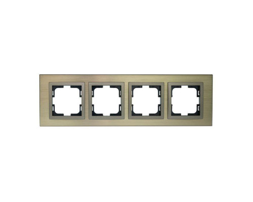 Рамка 4-постовая Mono Electric Style Aluminium бронза 107-810000-163 Рамка 4-постовая Mono Electric Style Aluminium бронза 107-810000-163