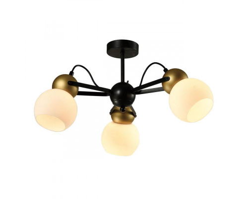 Потолочная люстра IMEX Cleo MD.22438-3-S-BK+GD Потолочная люстра IMEX Cleo MD.22438-3-S-BK+GD