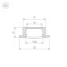Встраиваемый профиль Arlight Line-2308-F-2000 Anod Black 040301