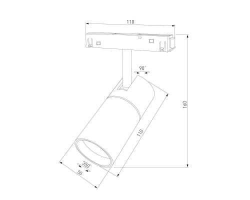 Трековый светодиодный светильник Elektrostandard Slim Magnetic 85011/01 a067378 Трековый светодиодный светильник Elektrostandard Slim Magnetic 85011/01 a067378