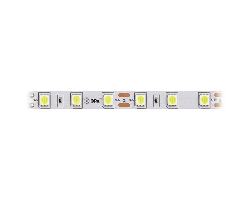 Светодиодная лента ЭРА 14,4W/m 60LED/m 5050SMD холодный белый 5M LS5050-60LED-IP20-W-5m C0043045