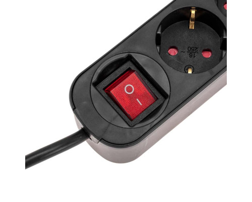 Удлинитель STANDARD 5 гнезд, 3м, 3х1,0мм?, с/з, с выключателем, 2 USB, черный REXANT 13-4041 Удлинитель STANDARD 5 гнезд, 3м, 3х1,0мм?, с/з, с выключателем, 2 USB, черный REXANT 13-4041