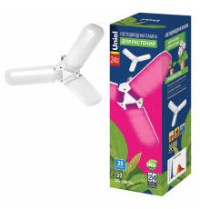 Лампа светодиодная для растений Uniel E27 24W матовая LED-P65-24W/SPSB/E27/FR/P3 PLP32WH UL-00007407