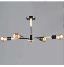 Люстра Reluce 99960-0.3-04 BK+WOOD