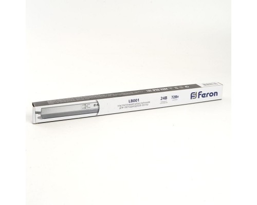 Блок питания для светодиодной ленты Feron LB001 24V 72W IP20 3A 48741