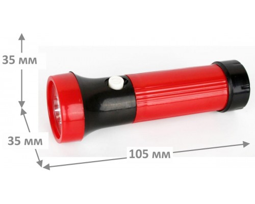 Ручной светодиодный фонарь Ultraflash Т от батареек 110х35 15 лм 3002-TH 11783 Ручной светодиодный фонарь Ultraflash Т от батареек 110х35 15 лм 3002-TH 11783