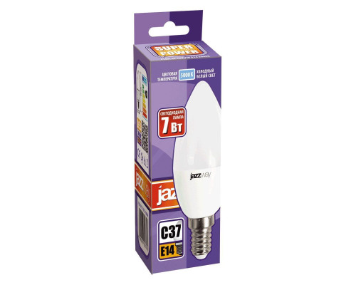 Лампа светодиодная Jazzway E14 7W 5000K матовая 1027832-2
