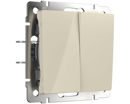 Выключатель двухклавишный с самовозвратом Werkel слоновая кость W1122403 4690389192326 Выключатель двухклавишный с самовозвратом Werkel слоновая кость W1122403 4690389192326