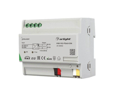 Блок питания Arlight KNX-902-PS640-DIN 30V 6W IP20 0,64A 025542 Блок питания Arlight KNX-902-PS640-DIN 30V 6W IP20 0,64A 025542