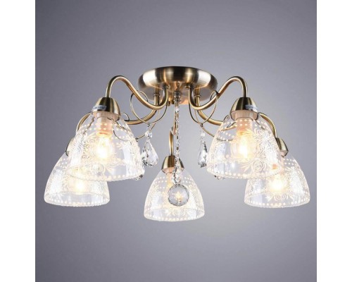 Потолочная люстра Arte Lamp Rugiada A1658PL-5AB Потолочная люстра Arte Lamp Rugiada A1658PL-5AB