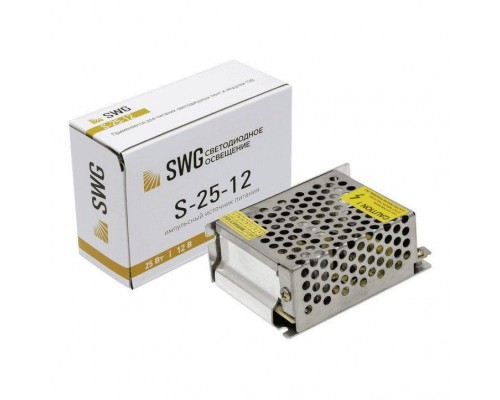 Блок питания SWG 12V 25W IP20 2A S-25-12 000111