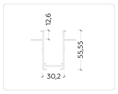 Шинопровод встраиваемый Ambrella Light Track System Magnetic 220V GL1011 Шинопровод встраиваемый Ambrella Light Track System Magnetic 220V GL1011