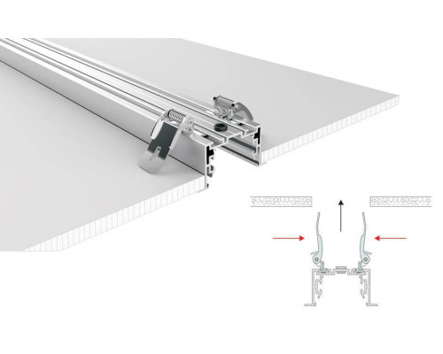 Профиль с рассеивателем Arlight S2-LINIA69-F-2500 ANOD+OPAL 021177 Профиль с рассеивателем Arlight S2-LINIA69-F-2500 ANOD+OPAL 021177