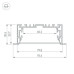 Профиль с рассеивателем Arlight S2-LINIA94-F-2500 Anod+Opal 021178(1)