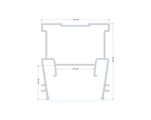 Профиль для натяжного потолка Apeyron 08-57