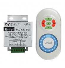 Контроллер для управления яркостью одноцветных светодиодов Uniel ULC-R22-Dim White 05947