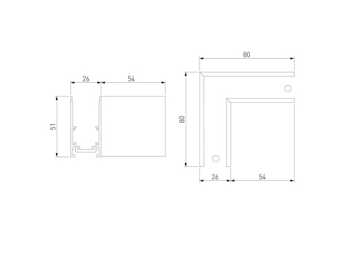 Коннектор угловой для накладного шинопровода Elektrostandard Slim Magnetic 85090/00 a061237