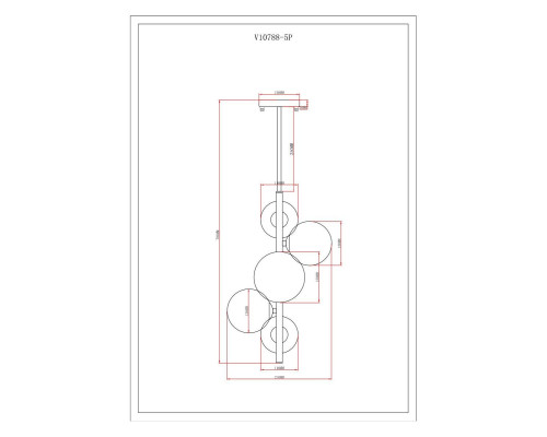 Подвесная люстра Moderli Renny V10788-5P Подвесная люстра Moderli Renny V10788-5P