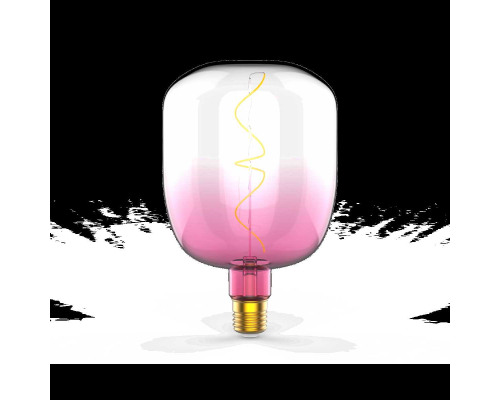 Лампа светодиодная филаментная Gauss E27 5W 1800K розовая 1010802105 Лампа светодиодная филаментная Gauss E27 5W 1800K розовая 1010802105
