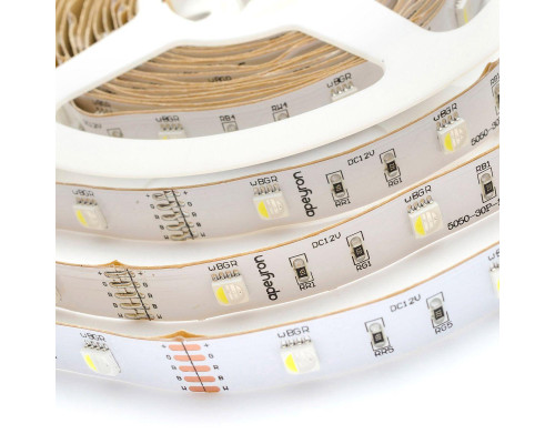 Светодиодная лента Apeyron 7,2W/m 30LED/m 5050SMD разноцветная/холодный белый 5M 00-100 Светодиодная лента Apeyron 7,2W/m 30LED/m 5050SMD разноцветная/холодный белый 5M 00-100