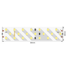 Светодиодная лента SWG 24W/m 252LED/m 2835SMD теплый белый 5M 005600