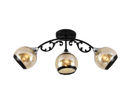 Потолочная люстра Reluce 01380-0.3-03A BK+CR Потолочная люстра Reluce 01380-0.3-03A BK+CR
