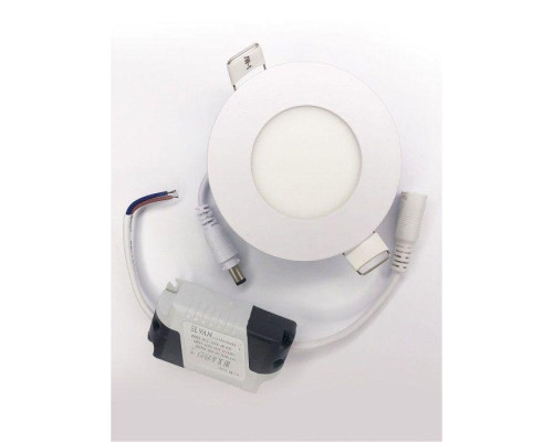 Встраиваемый светодиодный светильник Elvan VLS-102R-3W-WH-Wh