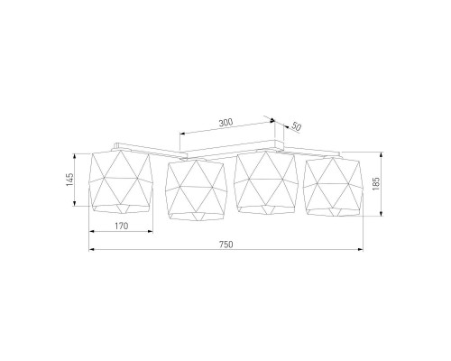 Потолочная люстра TK Lighting 3249 Siro White