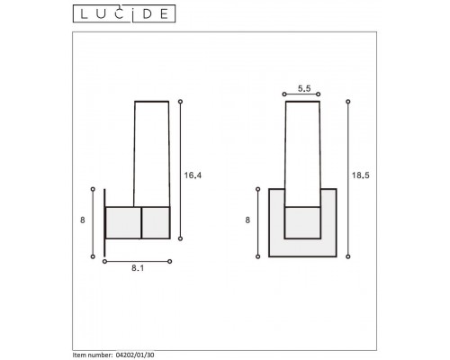 Подсветка для зеркал Lucide Jesse 04202/01/30