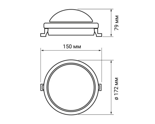 Настенно-потолочный светодиодный светильник Jazzway PBH-PC3-OA 5009271