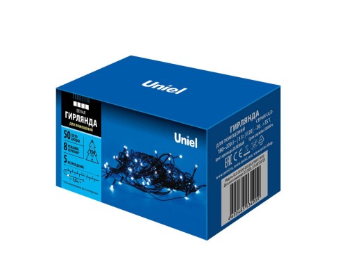 Светодиодная гирлянда Uniel 220V белый ULD-S0500-050/DGA White IP20 UL-00007305