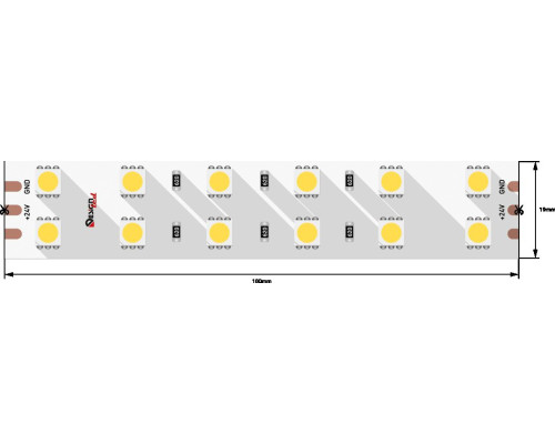Светодиодная влагозащищенная лента DesignLed 28,8W/m 120LED/m 5050SMD теплый/холодный белый 5M 000515 Светодиодная влагозащищенная лента DesignLed 28,8W/m 120LED/m 5050SMD теплый/холодный белый 5M 000515