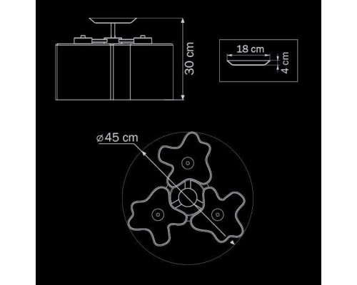 Потолочная люстра Lightstar Nubi 802030