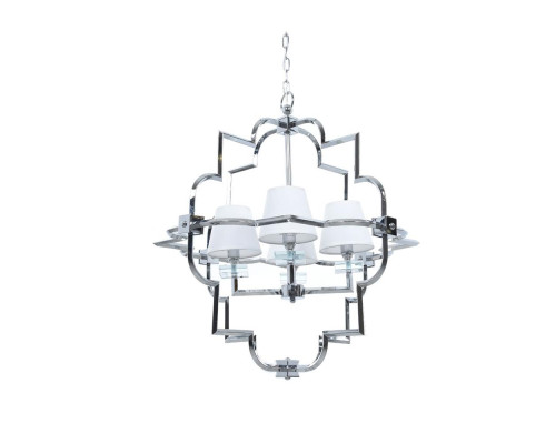 Подвесная люстра Lumina Deco Baltimore LDP 8020-4 CHR+WT Подвесная люстра Lumina Deco Baltimore LDP 8020-4 CHR+WT