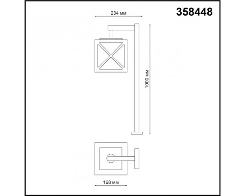 Уличный светодиодный светильник Novotech Street Dantela 358448