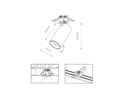 Встраиваемый спот Nowodvorski Mono Surface 7827