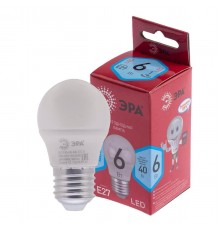 Лампа светодиодная ЭРА E27 6W 4000K матовая LED P45-6W-840-E27 R Б0049644