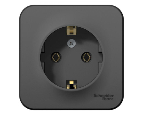 Розетка 2К+З Systeme Electric Blanca 16A 250V антрацит BLNRA010116 Розетка 2К+З Systeme Electric Blanca 16A 250V антрацит BLNRA010116
