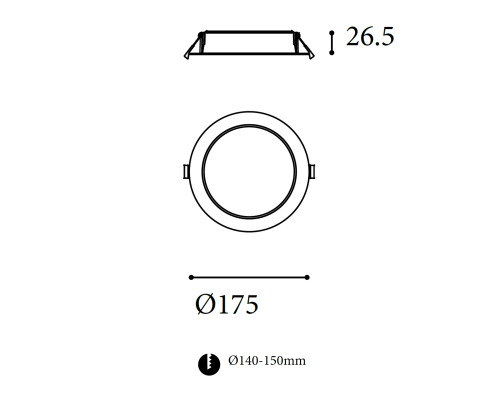 Встраиваемый светильник ВОСХОД ELXF.10.30.IP.IN.SW