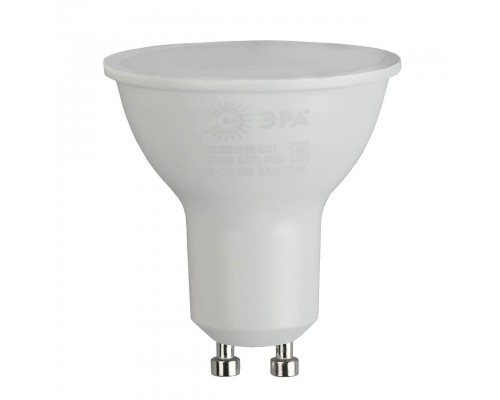 Лампа светодиодная ЭРА GU10 5W 6500K матовая MR16-5W-865-GU10 R Б0045348