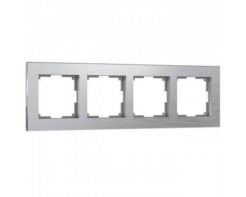 Рамка на 4 поста Werkel Aluminium алюминий W0041706 4690389158070 Рамка на 4 поста Werkel Aluminium алюминий W0041706 4690389158070