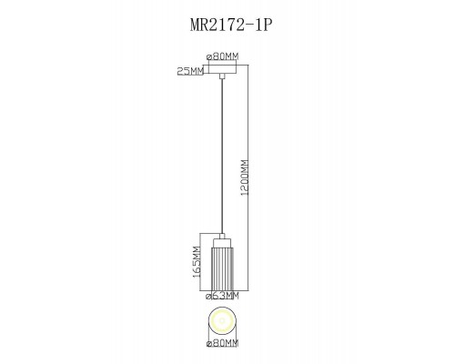 Подвесной светильник MyFar Alex MR2172-1P Подвесной светильник MyFar Alex MR2172-1P