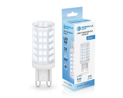 Светодиодная лампа G9 9W 6400K Ambrella light Bulding 100906 Светодиодная лампа G9 9W 6400K Ambrella light Bulding 100906