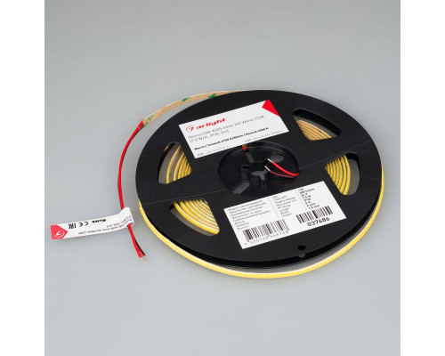 Светодиодная лента Arlight 7,5W/m 600LED/m CSP теплый белый/белый 5М COB-X600-5mm 24V White-CDW 037686