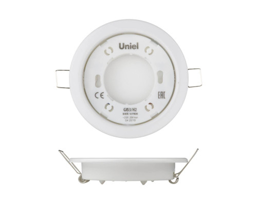 Встраиваемый светильник Uniel GX53/H2 White 10 Prom UL-00005051 Встраиваемый светильник Uniel GX53/H2 White 10 Prom UL-00005051