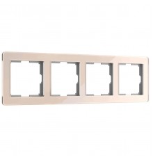 Рамка Werkel Acrylic на 4 поста айвори W0042743 4690389190551